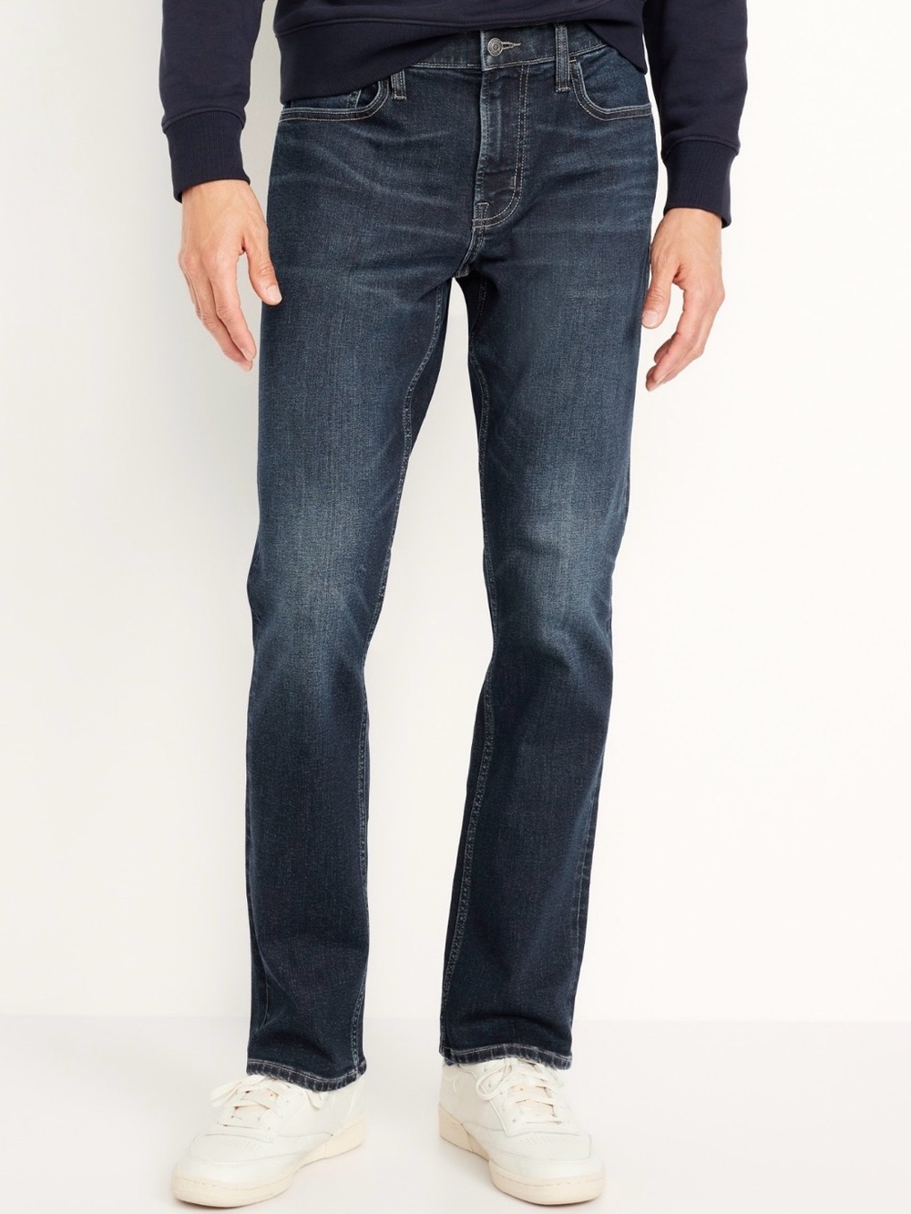 Old Navy Men’s Dark Blue Jeans - Straight 360 Tech Stretch Performance Jeans